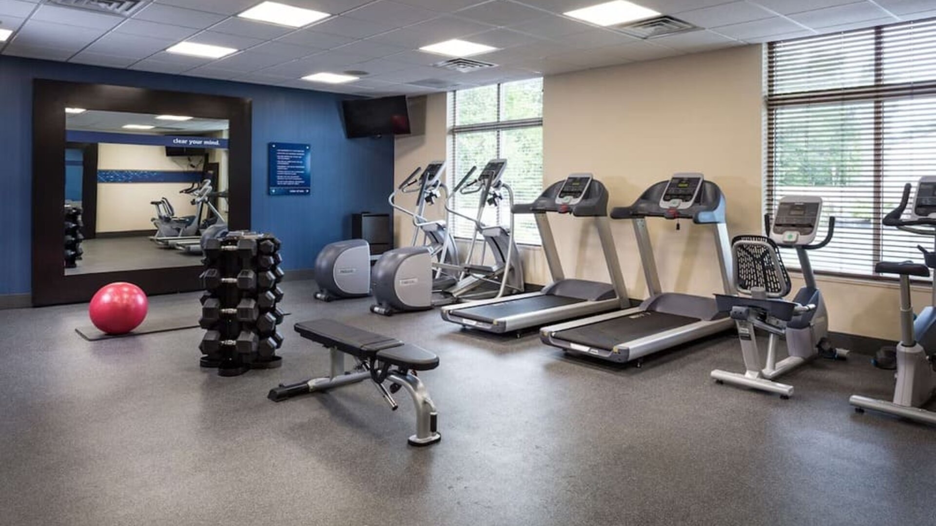 Fitness center available at Hampton Inn Atlantic City Absecon, NJ.