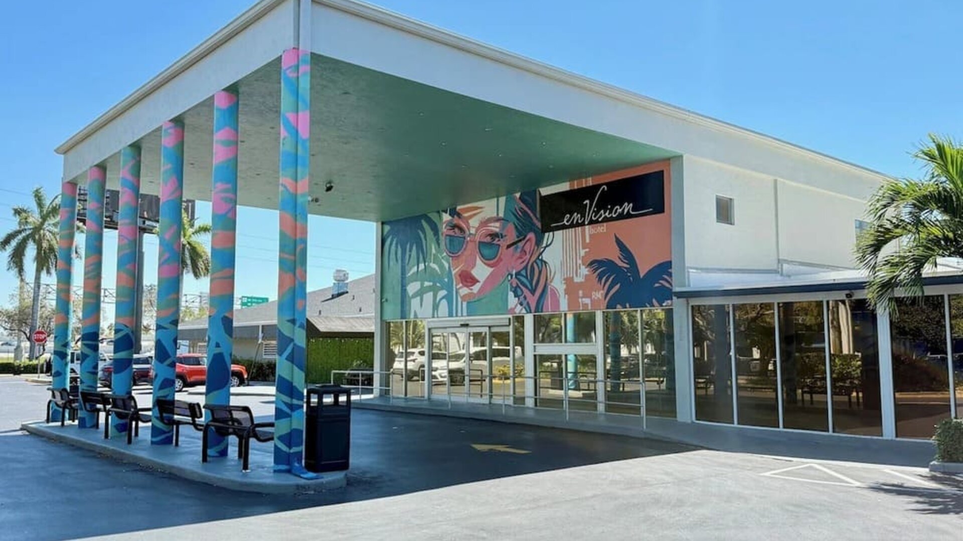 Exterior view of EnVision Hotel Miami International Airport.