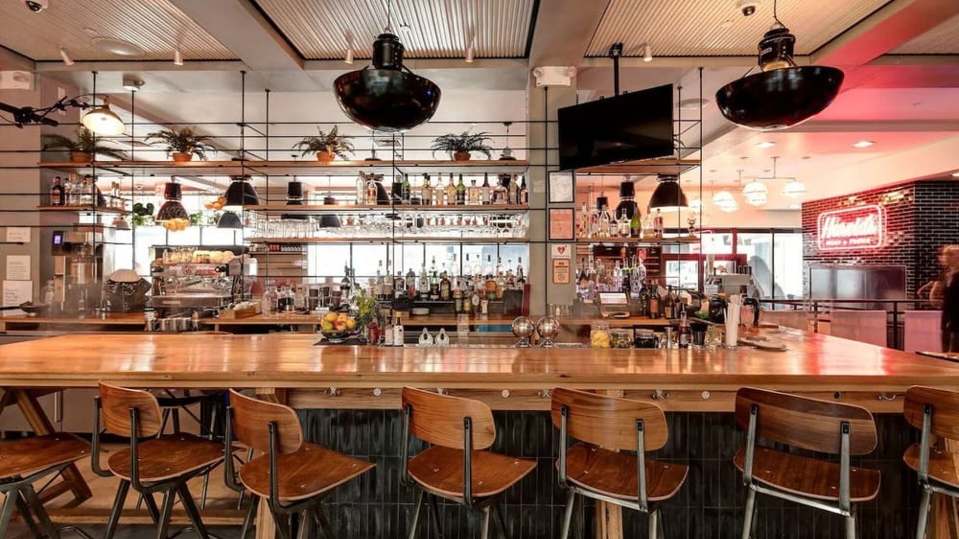 On-site bar at Arlo SoHo.