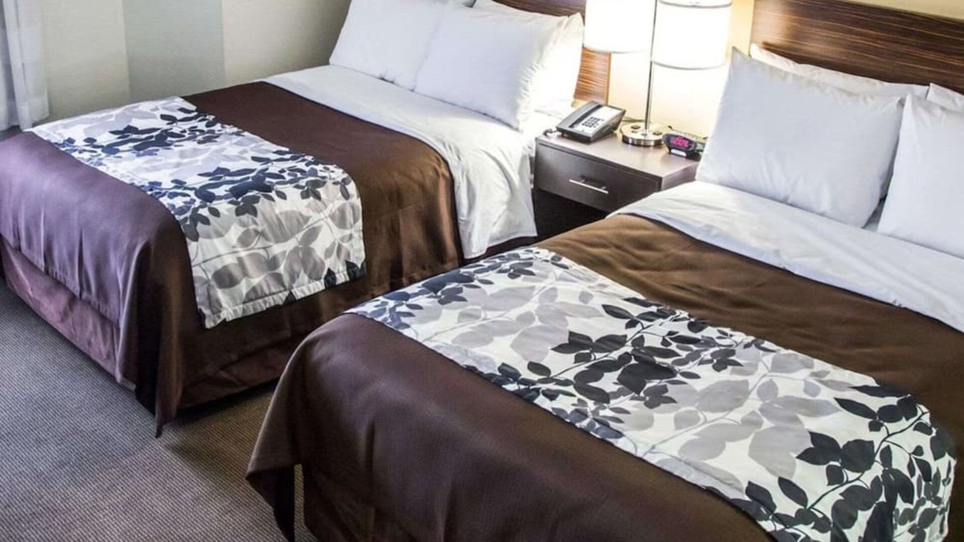 Day use twin room at Sleep Inn Tinley Park.