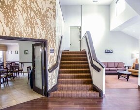 Hotel lobby at Sleep Inn Tinley Park.