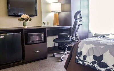 Day use room workspace at Sleep Inn Tinley Park.