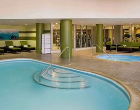 Indoor pool at Hyatt Regency New Brunswick.