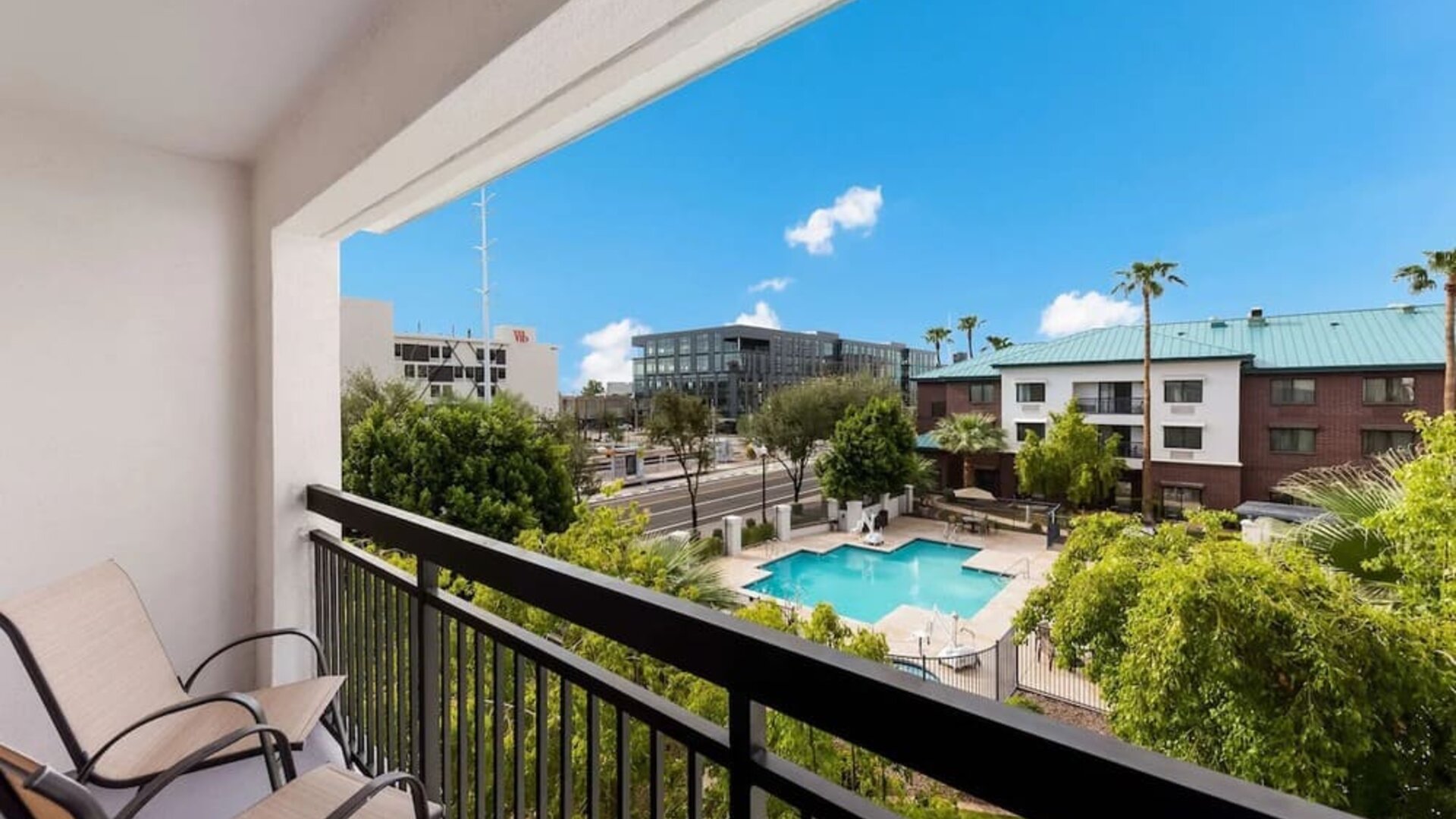 View from room balcony at Sonesta Select Tempe Downtown.