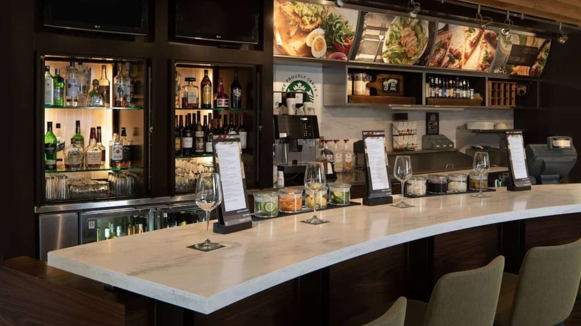 Hotel bar at Sonesta Select Pleasant Hill.