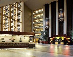 Lobby area at Hilton Bellevue.