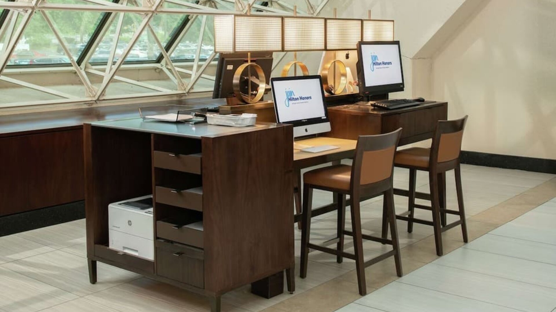 Business center available at Hilton Bellevue.