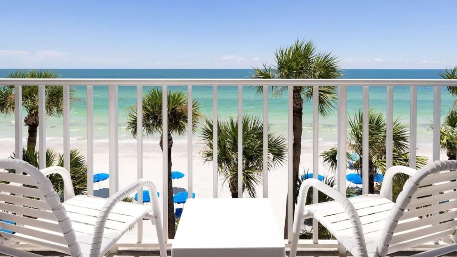 Balcony view from day use room at DoubleTree Beach Resort By Hilton Tampa Bay - North Redington.