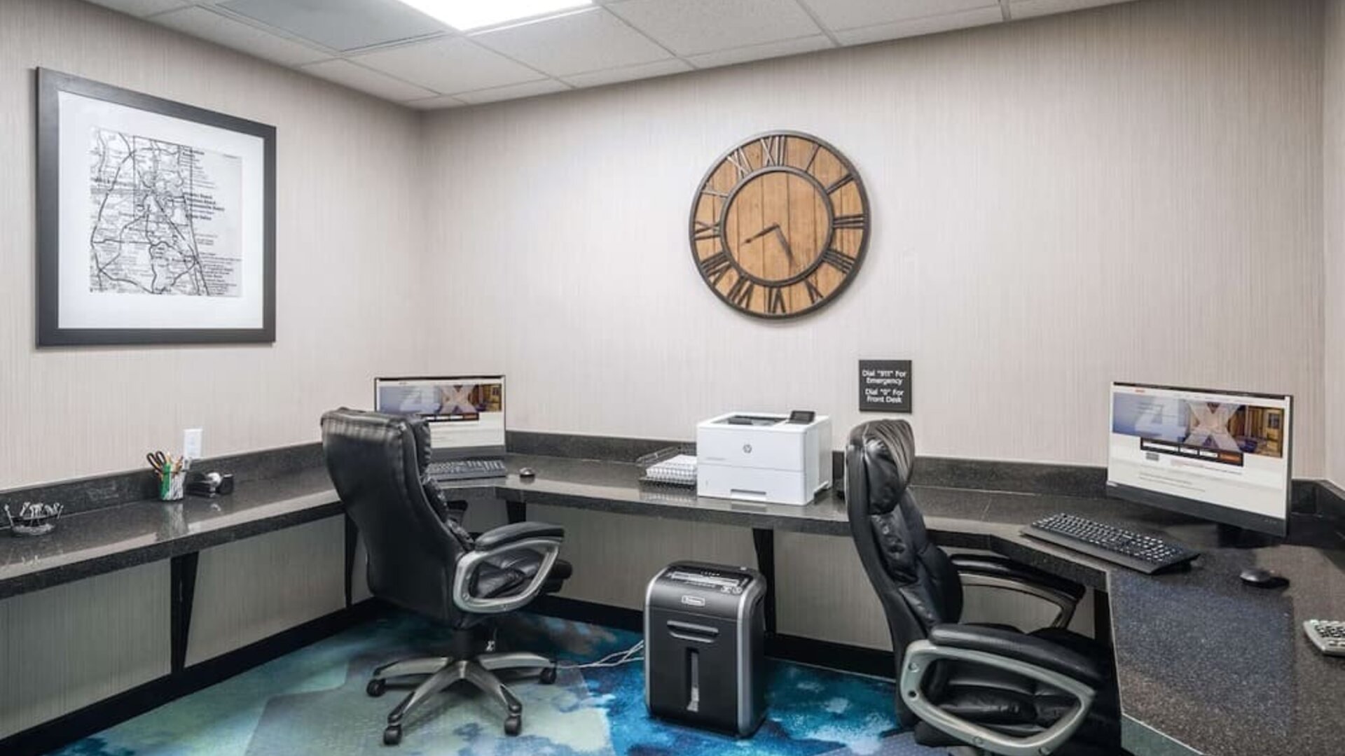 Business center available at Hampton Inn & Suites Amelia Island-Historic Harbor Front.