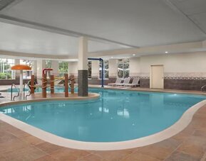 Relaxing indoor pool at Hilton Garden Inn Fort Worth Medical Center.