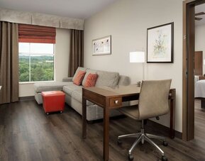 Day use room with living area at Embassy Suites By Hilton Birmingham.