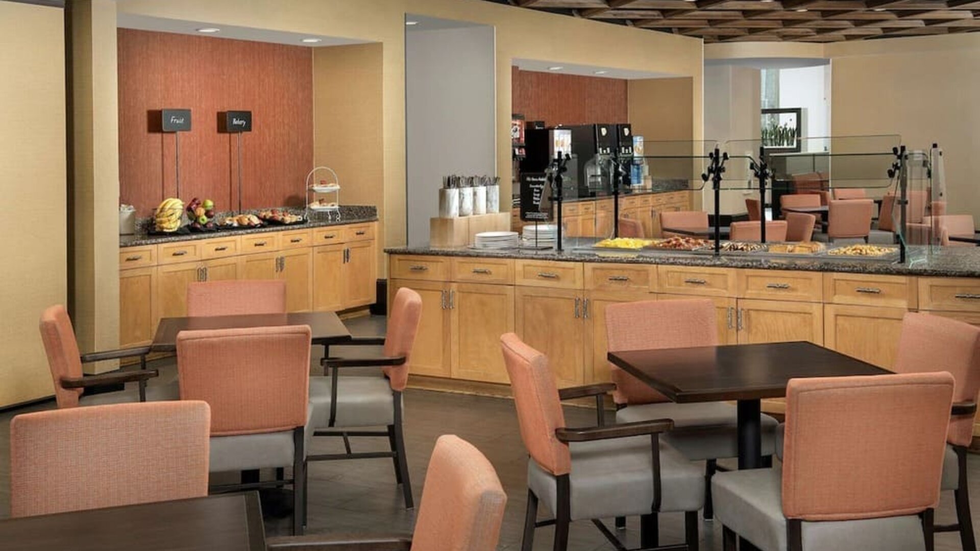 Breakfast area at Embassy Suites By Hilton Birmingham.