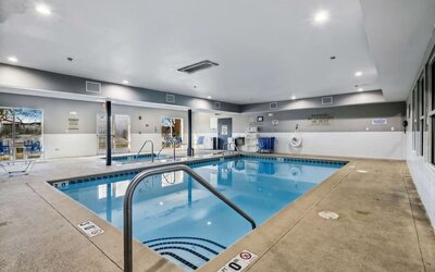 Indoor heated pool at Country Inn & Suites By Radisson, Chicago O'Hare South.