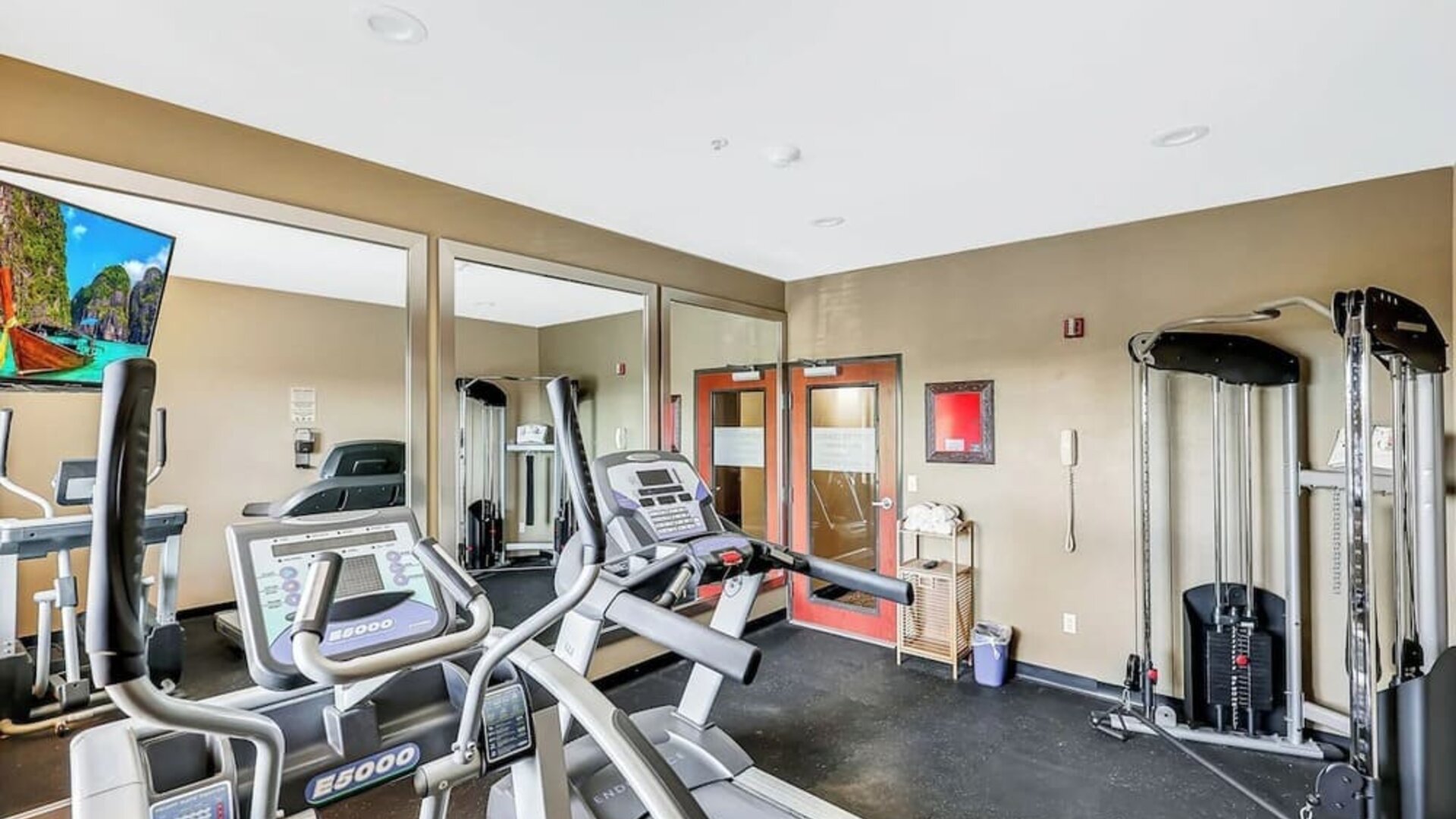 Fitness center at Quality Inn & Suites Liberty Lake - Spokane Valley.