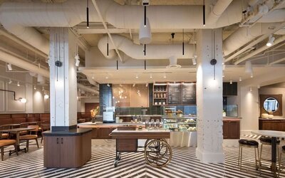 On-site restaurant at The Clift Royal Sonesta.