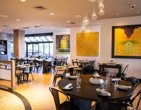 Dining area at Royal Sonesta Boston.