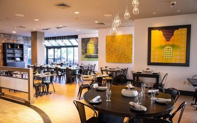 Dining area at Royal Sonesta Boston.