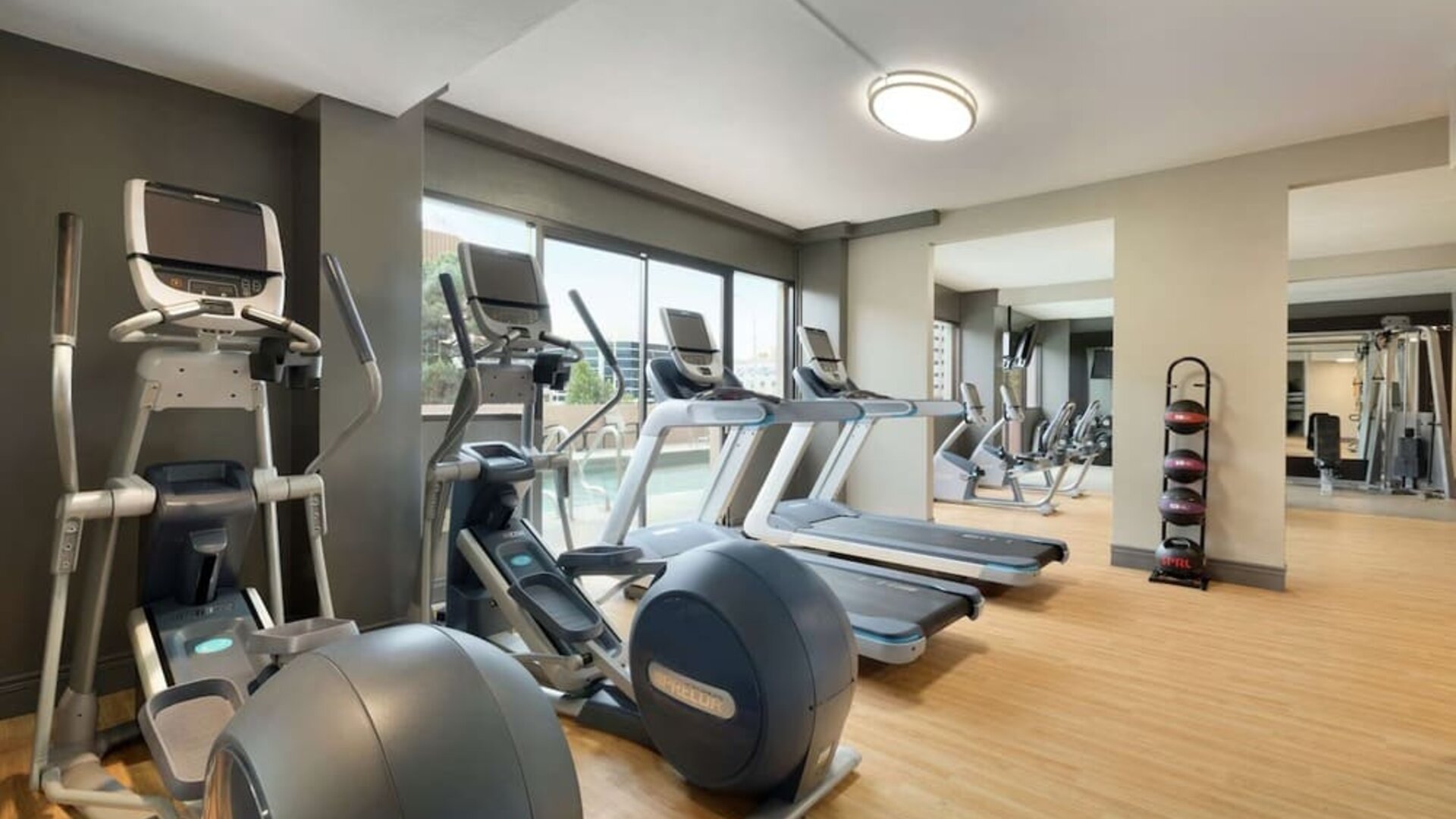 Fitness center at DoubleTree By Hilton Albuquerque.