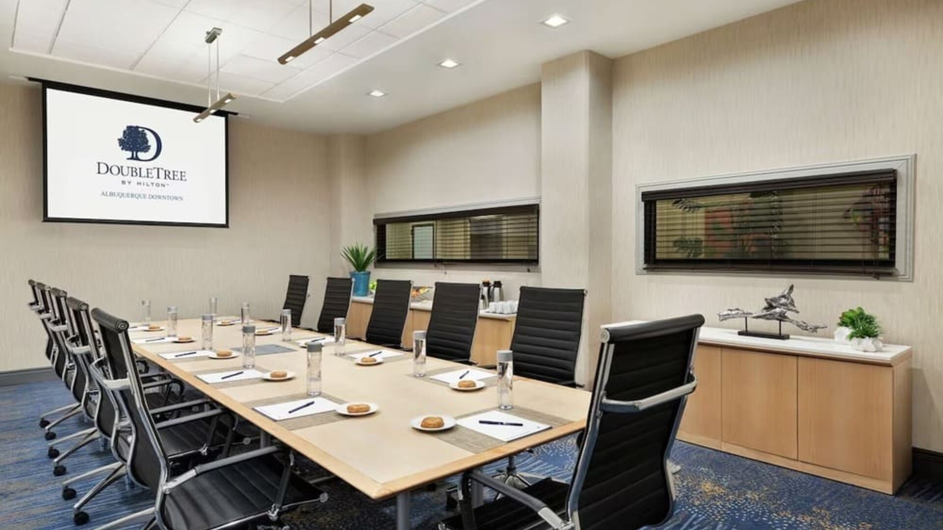 Professional meeting room at DoubleTree By Hilton Albuquerque.