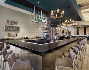 Hotel bar at DoubleTree By Hilton Albuquerque.