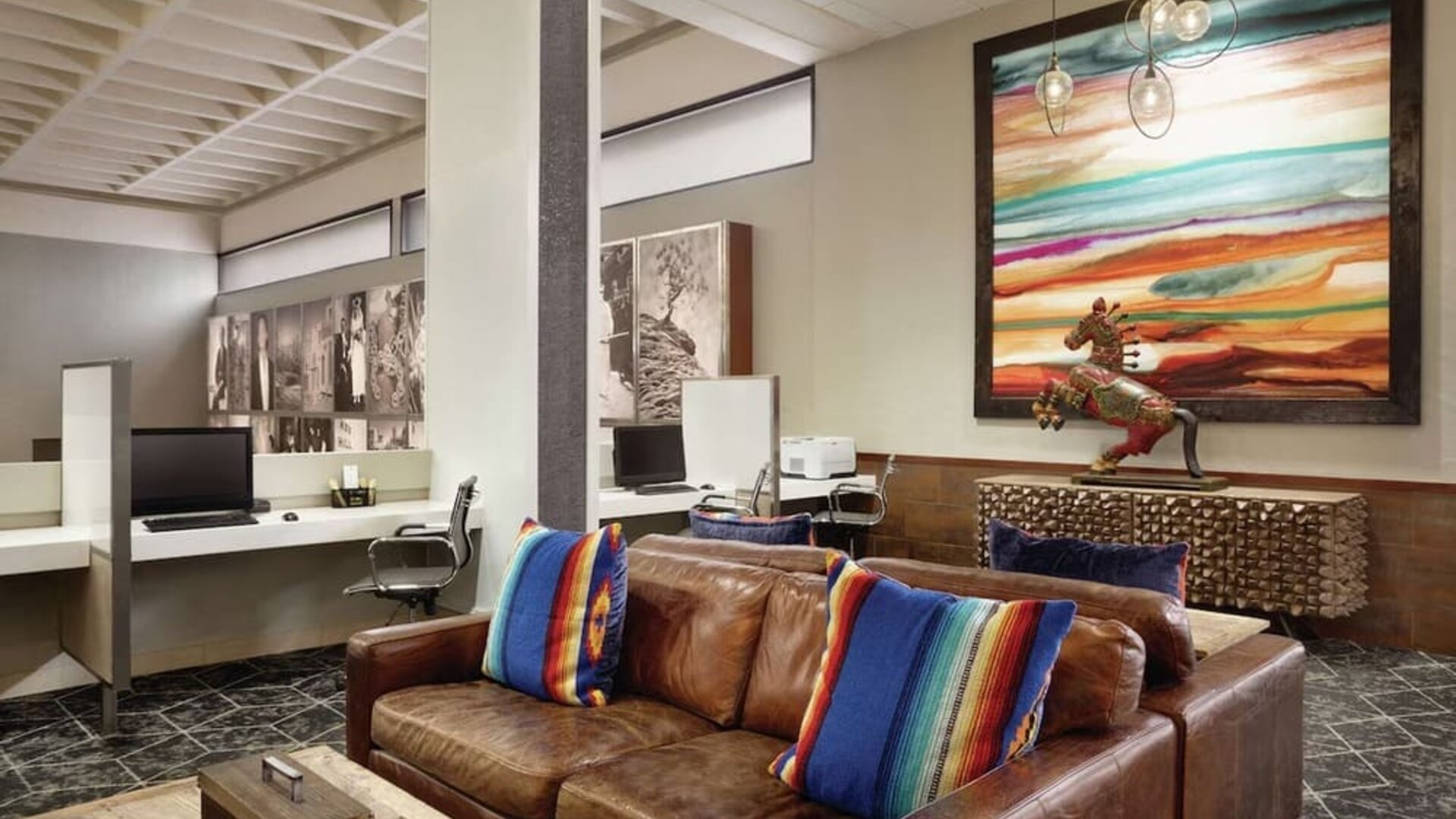 Business center available at DoubleTree By Hilton Albuquerque.