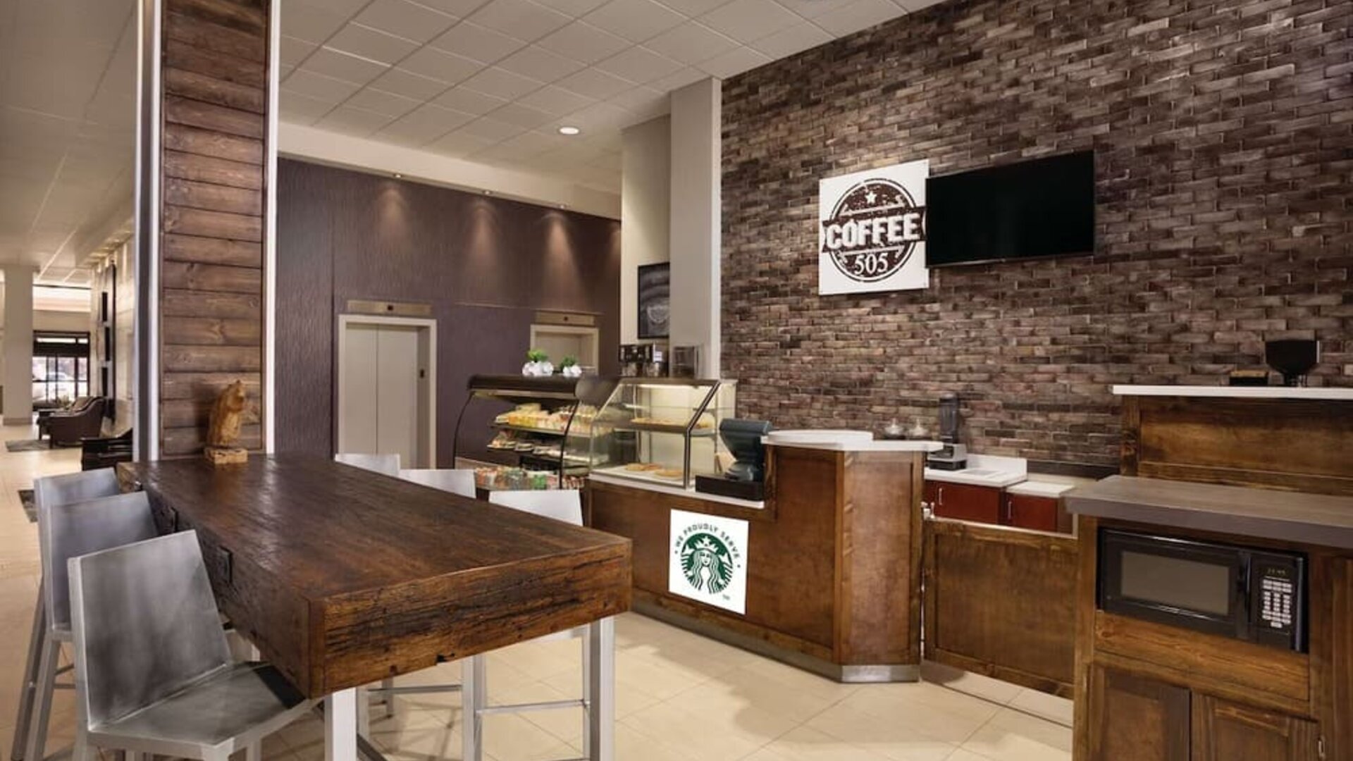 Coffee shop at DoubleTree By Hilton Albuquerque.