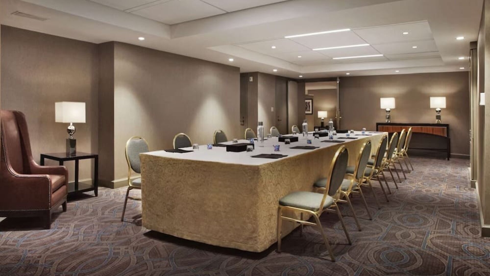 Spacious meeting room at Palmer House A Hilton Hotel.