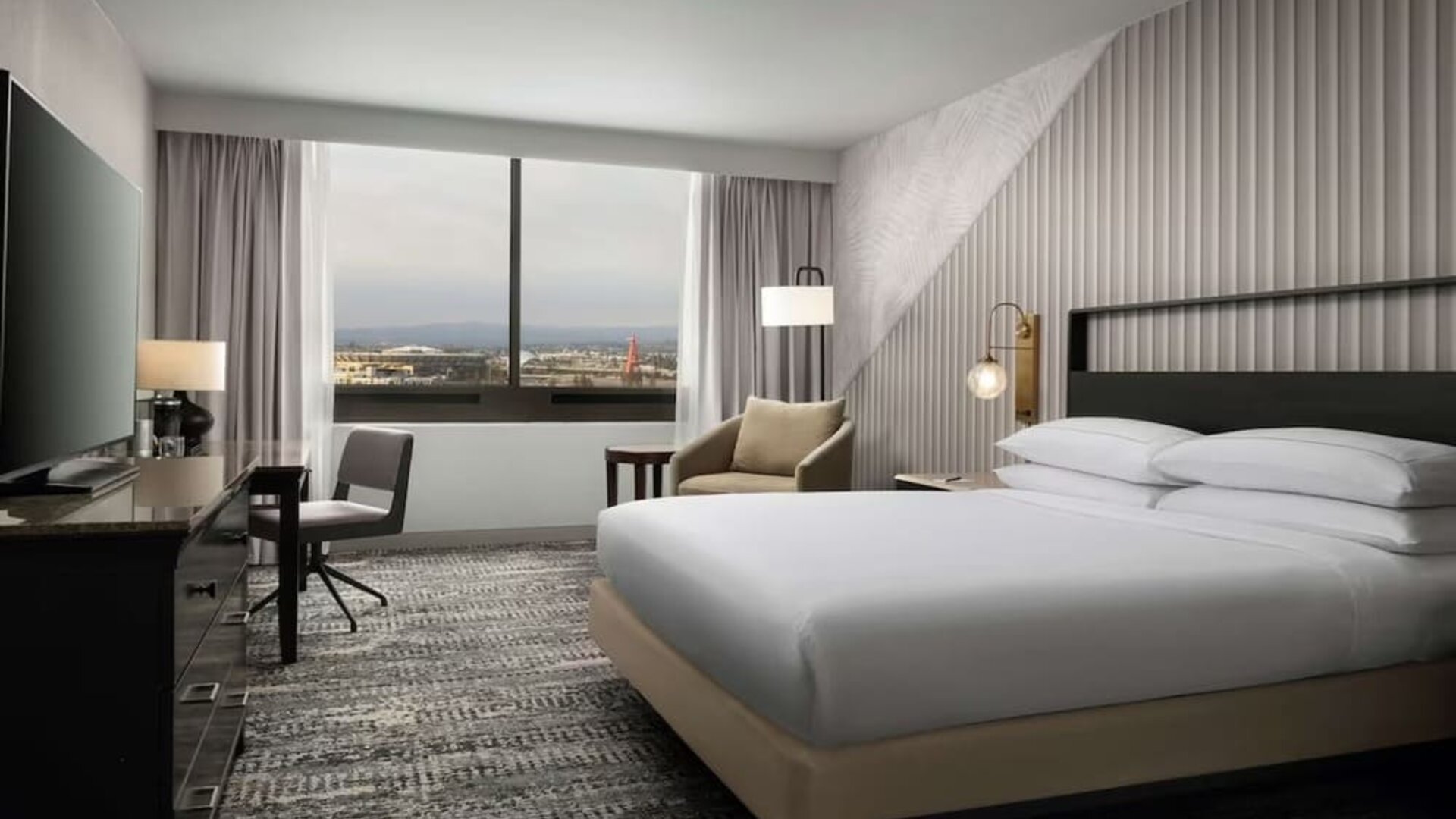 Day use room with work desk at Hotel Fera Anaheim, A DoubleTree By Hilton.