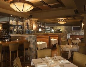 Hotel bar and lounge area at The Stephen F Austin Royal Sonesta Hotel.