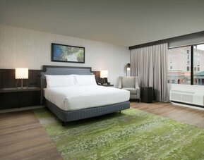 Spacious and comfortable king suite at Hilton Garden Inn Memphis Downtown.