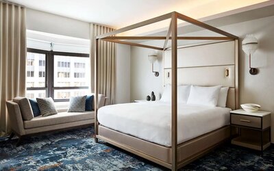 Day use room with natural light at New York Hilton Midtown.