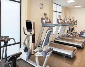 Fitness center at Embassy Suites By Hilton Seattle-North-Lynnwood.
