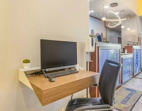 Business center at The Leo Collection, An Ascend Collection Hotel.