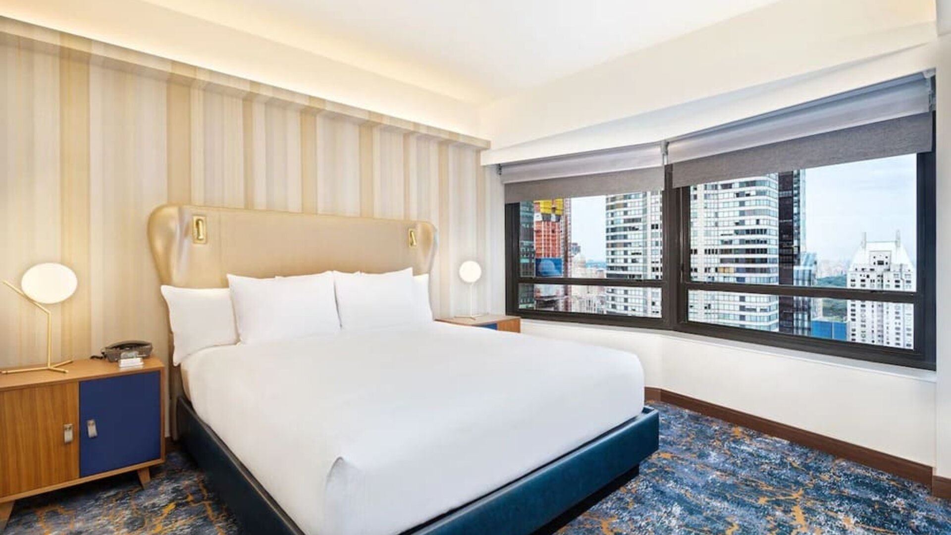 Bright and spacious day use room at New York Hilton Midtown.