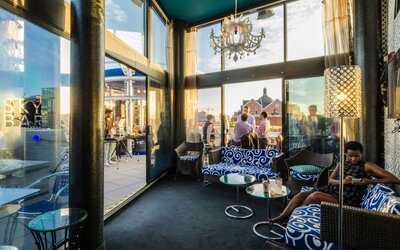 Rooftop bar at Beacon Hotel.