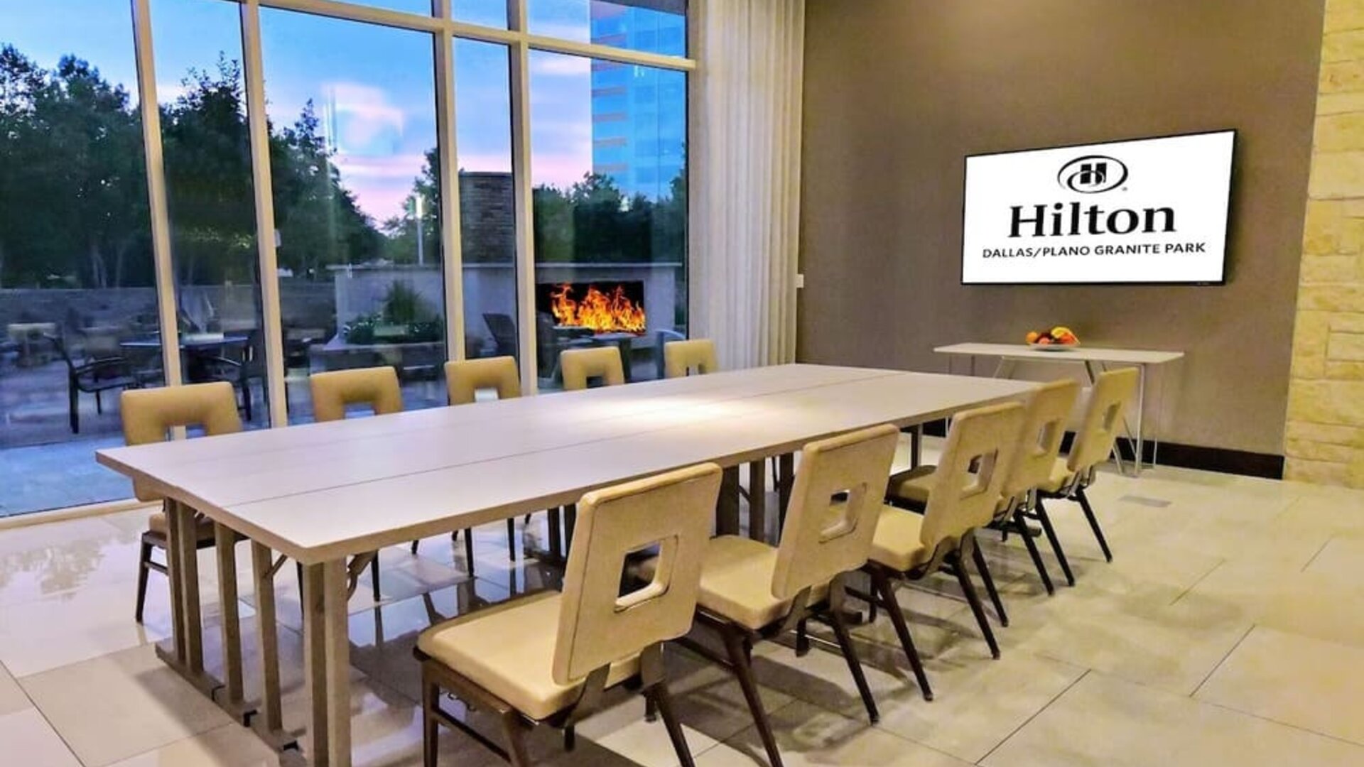Meeting room at Hilton Dallas/ Plano Granite Park.