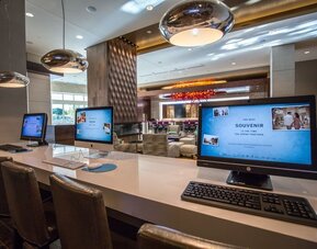 Business center available at Hilton Dallas/ Plano Granite Park.