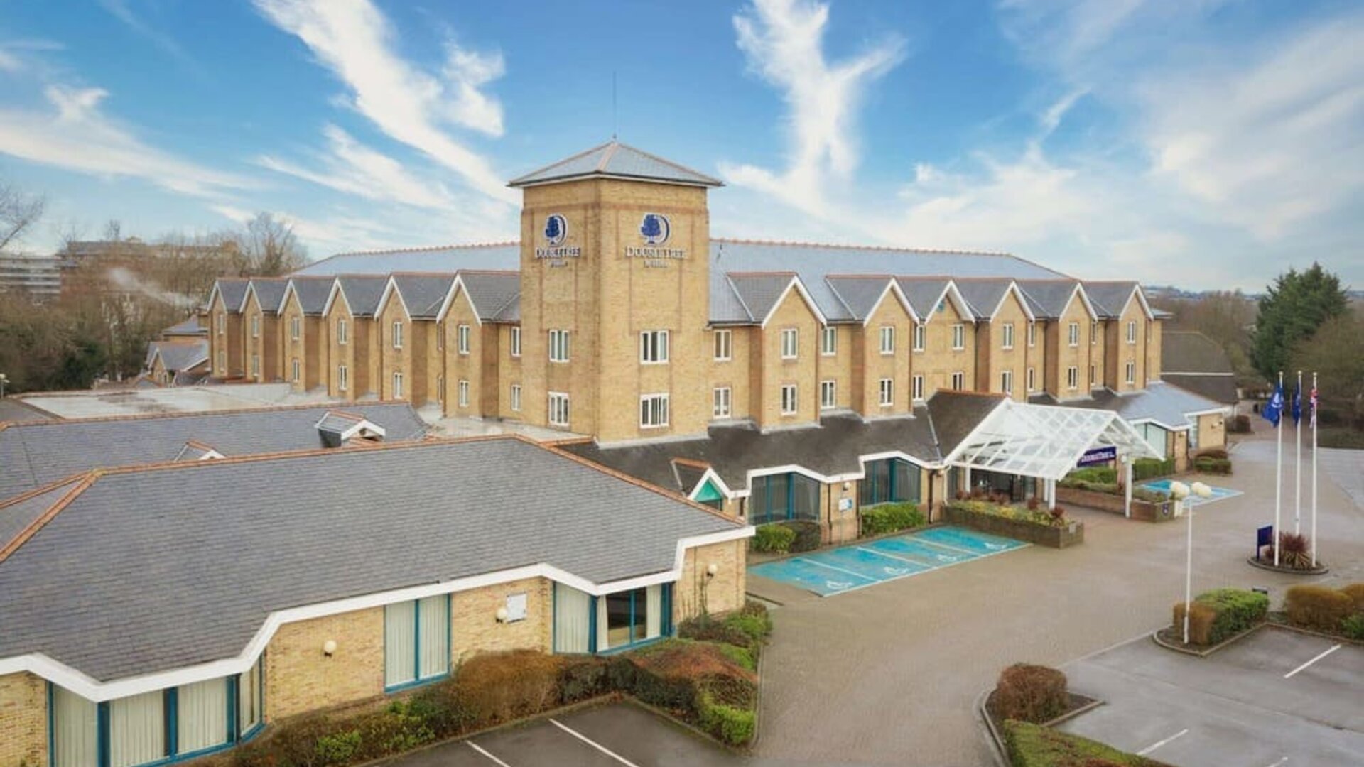 Hotel parking at DoubleTree By Hilton London Elstree.