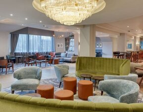 Lobby and lounge at DoubleTree By Hilton London Elstree.