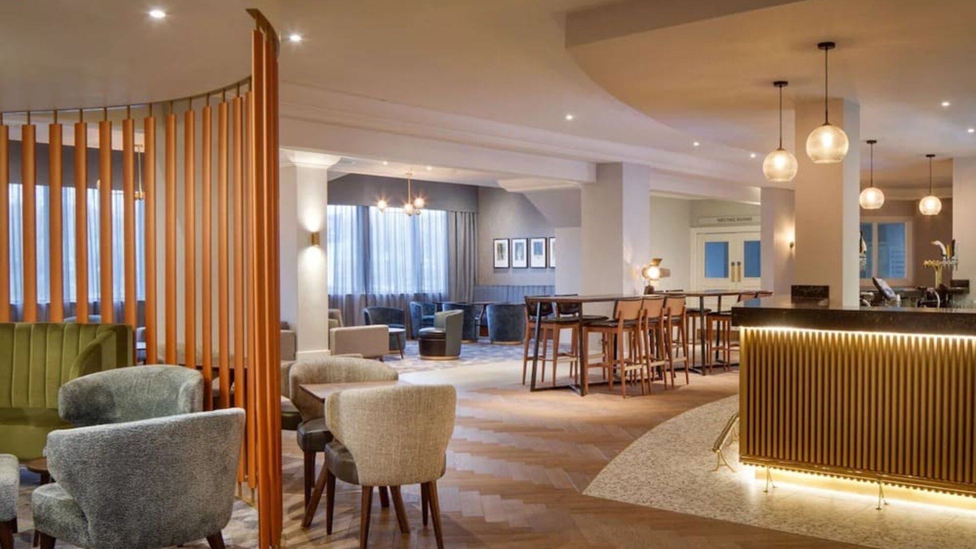 Lobby and lounge at DoubleTree By Hilton London Elstree.