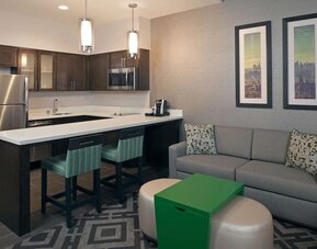 Kitchen available at Homewood Suites By Hilton Los Angeles International Airport.