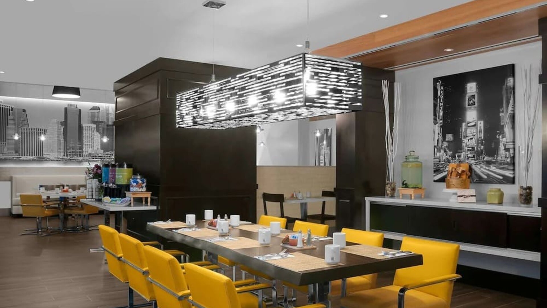 On-site restaurant at Hilton Garden Inn New York/Times Square Central.