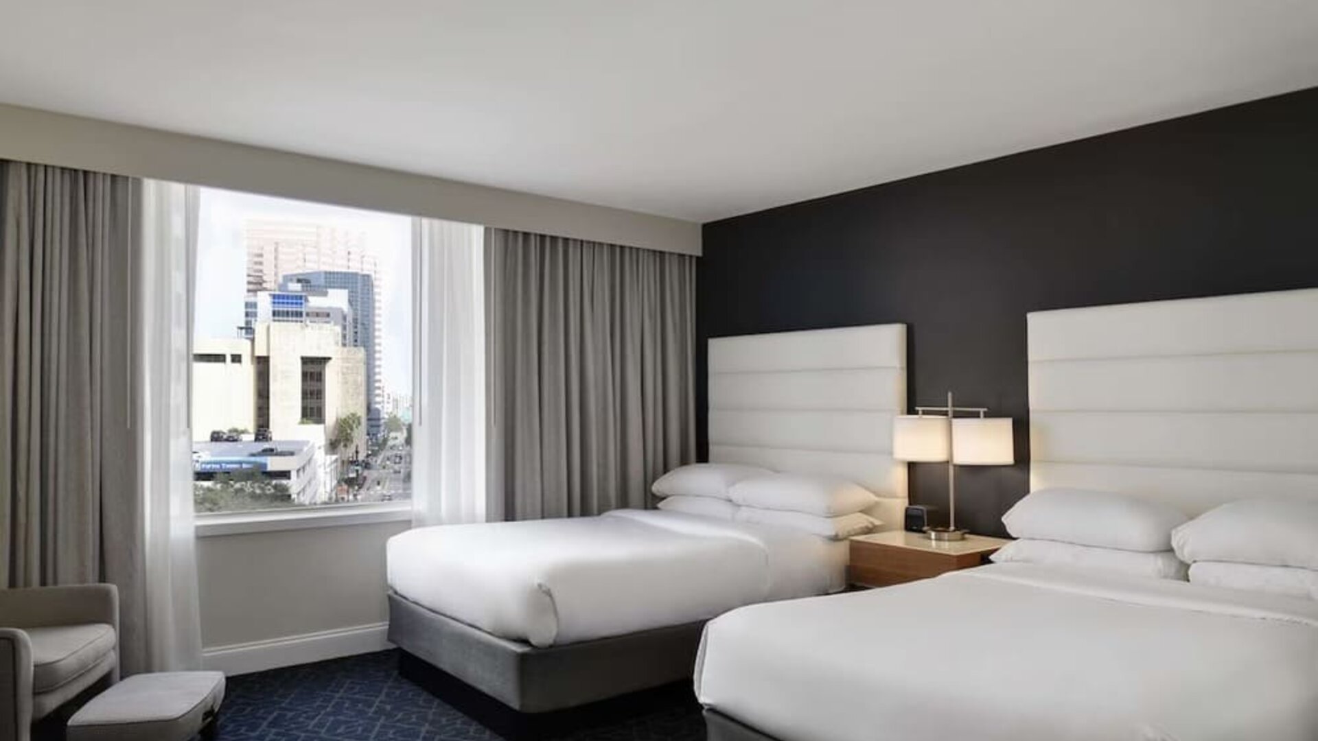 Day use twin room at Hotel Tampa Riverwalk.