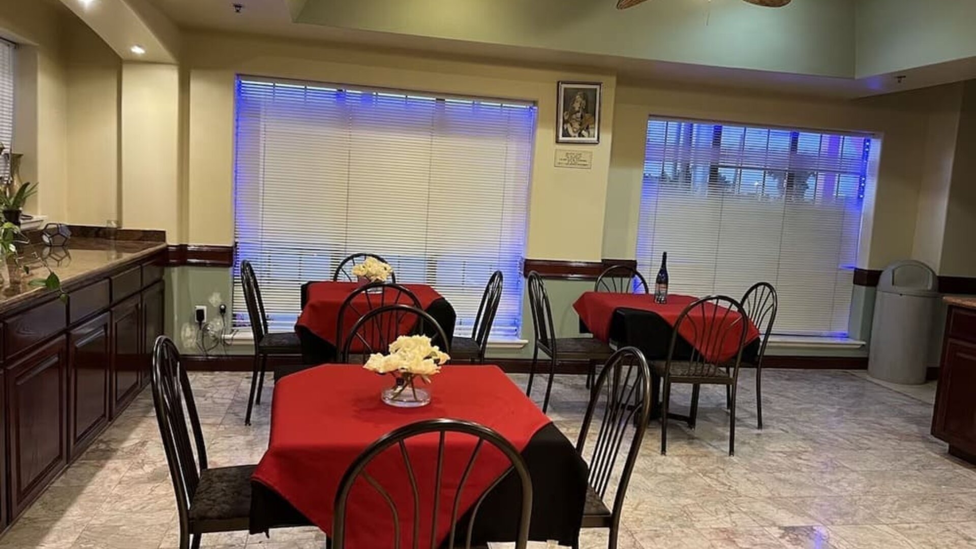 Dining area at Casa Rosa Inn.