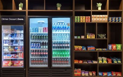 Snack bar at DoubleTree By Hilton Fort Worth South.