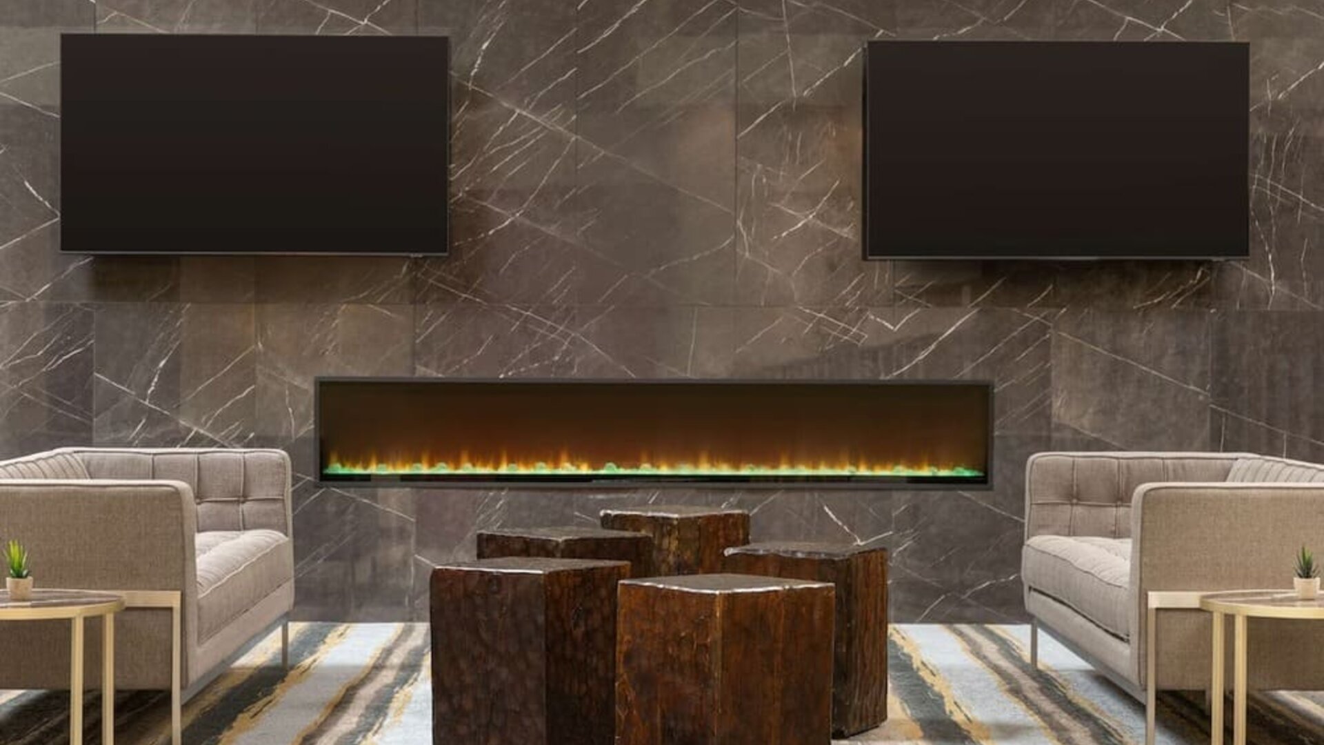 Lobby and lounge at DoubleTree By Hilton Fort Worth South.