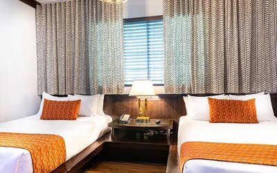 Day use twin room at Hotel Chelsea, A South Beach Group Hotel.