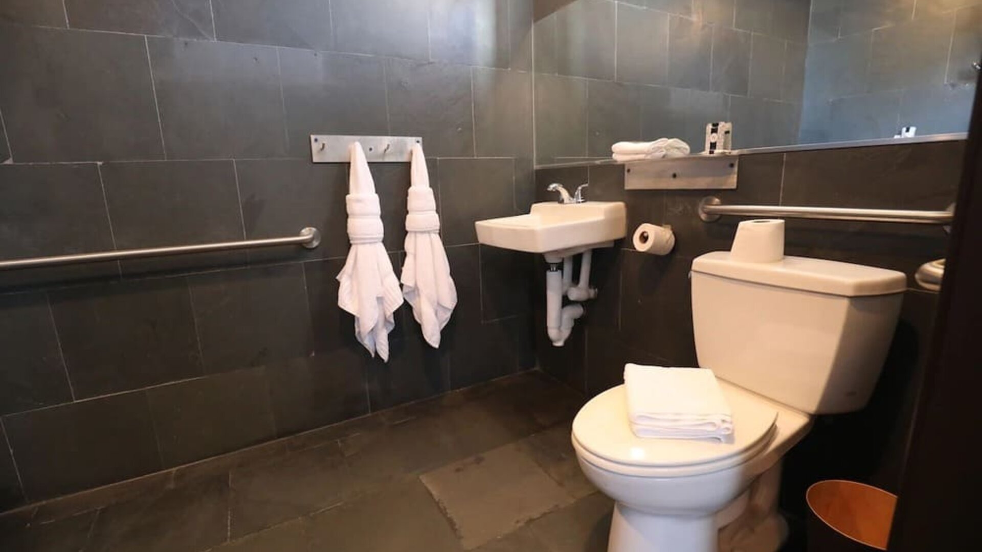 Private guest bathroom at Hotel Chelsea, A South Beach Group Hotel.