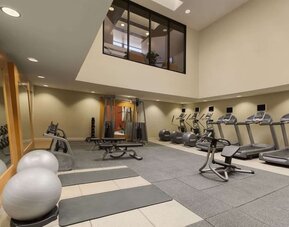 Fully equipped fitness center at Hilton Scottsdale Resort & Villas.