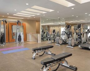 Fully equipped fitness center at Hilton Scottsdale Resort & Villas.